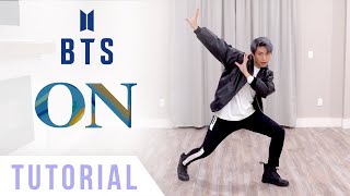 BTS  On Dance Tutorial Explanation  Mirrored  Ellen and Brian [upl. by Suissac]