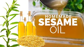 How to Make Sesame Oil At Home  No Additives Added  Homemade Oil [upl. by Ablem]