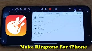 Make Ringtone For iPhone Using GarageBand  2022 Easy Method [upl. by Dann]