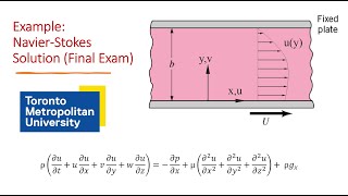 NavierStokes Equation Final Exam Question [upl. by Retsek340]