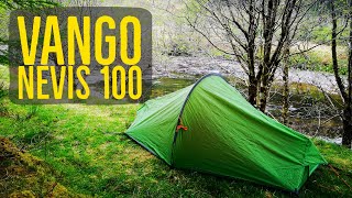 Vango Nevis 100 Tent Review budget backpacking tent [upl. by Drews]