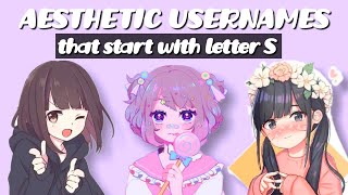 aesthetic usernames that starts with letter quotSquot not taken [upl. by Eulau]