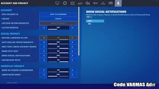 How to DISABLE Friend and Party Invite Notification in Fortnite [upl. by Ecidnacal]