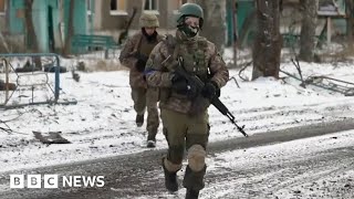 Ukraine frontline fighting Russian forces attack Vuhledar  BBC News [upl. by Enirhtak]