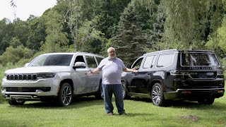 2022 Jeep Wagoneer and Grand Wagoneer Review — Carscom [upl. by Aierbma275]