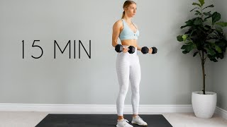 Full UPPER BODY Workout Tone amp Sculpt  15 min At Home [upl. by Blatman]