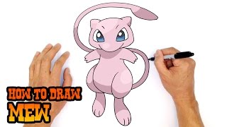 How to Draw Pokemon  Mew [upl. by Antipas]