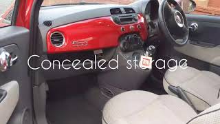 Fiat 500 secret concealed storage [upl. by Ansley]