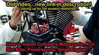 USE NEW VIDEO LINK IN DESCRIPTION How to install piston cylinder trick method Harley SampS Revtech [upl. by Vachell160]