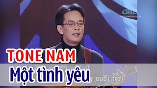 Một Tình Yêu  KARAOKE  Tone Nam  Đức Huy [upl. by Geerts]