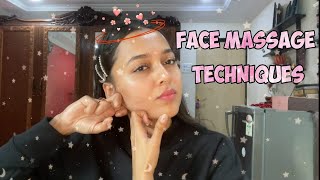 Face Massage Techniques  Tejasswi Prakash [upl. by Aneris]