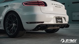 AWE Tuning Exhaust for Porsche Macan SGTSTurbo  TAG Motorsports [upl. by Yennek595]