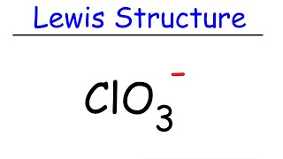 ClO3 Lewis Structure  Chlorate Ion [upl. by Paolo697]