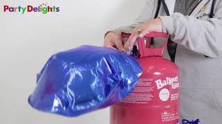 How to Use a Helium Canister with Foil Balloons [upl. by Eteragram]