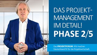 PROJEKTMANAGEMENT PHASEN 25  Einfach erklärt [upl. by Eeloj]