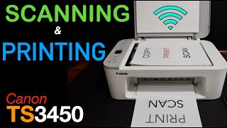 Canon Pixma TS3450 Scanning amp Printing Review [upl. by Jacqui496]