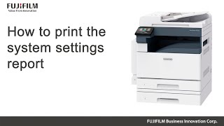 How to print the system settings report [upl. by Rosetta108]