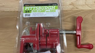 Pittsburgh 34” pipe clamp with base review [upl. by Thomas]