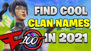 How to Find the BEST Clan Names in 2021 [upl. by Robenia]