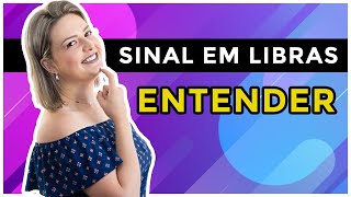 Verbo quotENTENDER em LIBRAS com Exemplo [upl. by Lemmie550]