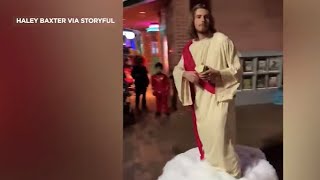 Man creates elaborate Jesus costume for Halloween [upl. by Sielen]