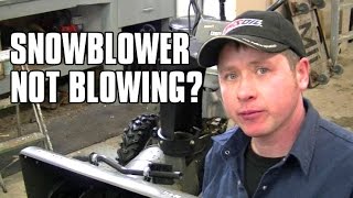 HOWTO Quickly Diagnose A Snowblower That Wont Blow Snow [upl. by Pascia]