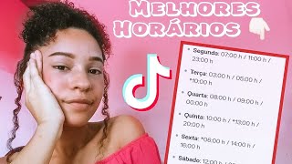 QUAL O MELHOR HORÁRIO PARA POSTAR NO TIKTOK [upl. by Alisun]