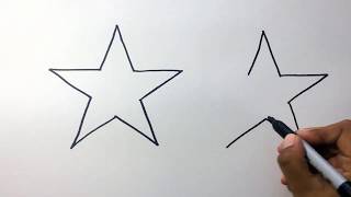 Como hacer Estrellas FACIL 👈⭐⭐How to draw and color stars ⭐⭐ [upl. by Esirehs]