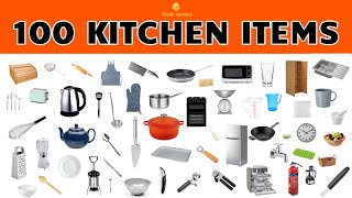 English Vocabulary  100 KITCHEN ITEMS [upl. by Christye]