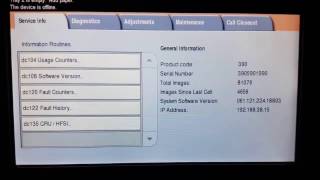 How to get into the Diagnostic Mode CE Mode Xerox WorkCentre 7425 7428 74357525753075357545 [upl. by Hazmah407]