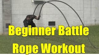 Beginner Battle Rope Workout [upl. by Nelrsa637]