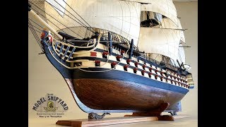 HMS Victory Model Ship Painted in Trafalgar Colours [upl. by Huberty]