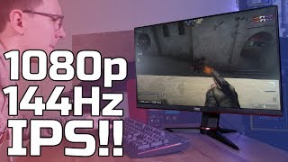 1080p 144hz IPS AOC 24G2U Review [upl. by Noscire]