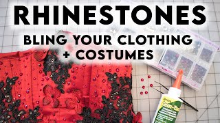 How To Bling Clothing and Costumes  Custom DIY Rhinestones Tutorial [upl. by Onek]