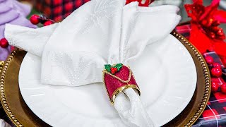 DIY Holiday Napkin Rings  Home amp Family [upl. by Eelidnarb728]