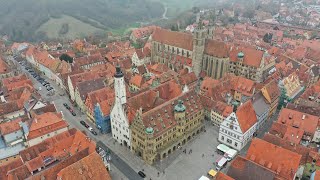 Rothenburg ob der Tauber  Ansbach Middle Franconia  Bavaria Germany  Drone aerial view [upl. by Anelyak]