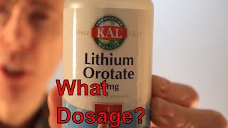 Lithium Orotate Dosage lithium orotate [upl. by Guillema]