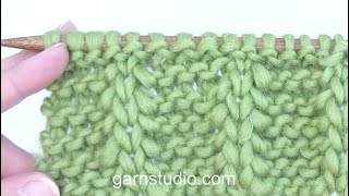 How to knit a double stitch [upl. by Zitah]