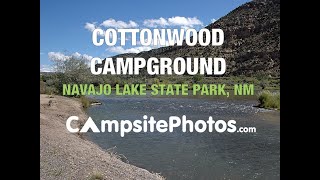 Navajo Lake State Park Cottonwood Campground NM Campsite Photos [upl. by Intruoc]