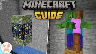 EASY ZOMBIE SPAWNER XP FARM  The Minecraft Guide  Tutorial Lets Play Ep 12 [upl. by Toulon]