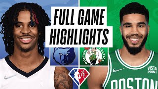 GRIZZLIES at CELTICS  FULL GAME HIGHLIGHTS  March 3 2022 [upl. by Finzer521]