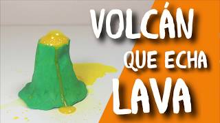 VOLCÁN DE PLASTILINA QUE ECHA LAVA [upl. by Klute742]