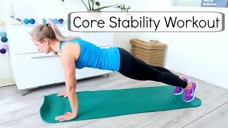 Core Stability Workout  10 minuten rug en buikspieroefeningen [upl. by Ahsikym]