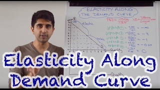 Y1 42 Elasticity Along The Demand Curve [upl. by Adnoryt]