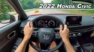 2022 Honda Civic Sport  Redefining Entry Level Refinement POV Binaural Audio [upl. by Panthea]