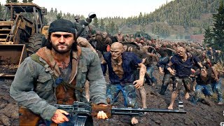 Days Gone  Junkyard Zombie Horde Boss Fight Days Gone 2019 [upl. by Tory]