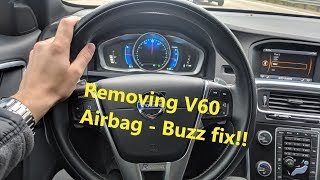 Volvo Drivers Airbag Removal  Buzz Fix [upl. by Nahgen229]