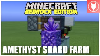 AMETHYST SHARD FARM  Minecraft Bedrock [upl. by Kramal]