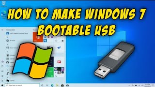 How To Make A Windows 7 Bootable USB Drive 2023 [upl. by Nrojb]