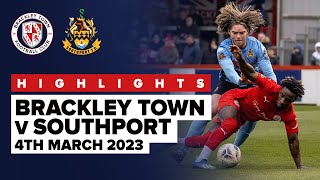 Highlights Brackley Town 1 0 Southport [upl. by Anaj]